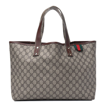 Gucci GG Plus Monogram Medium Signature Web Loop Tote Brown 1 of 15