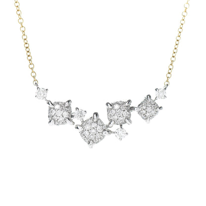 David Yurman 18K Yellow White Gold Diamond Precious Chatelaine Necklace 4 of 5