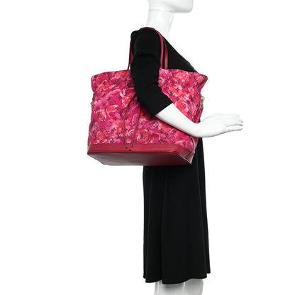 Louis Vuitton Nylon Monogram Ikat Noefull MM Rose Indien 2 of 19