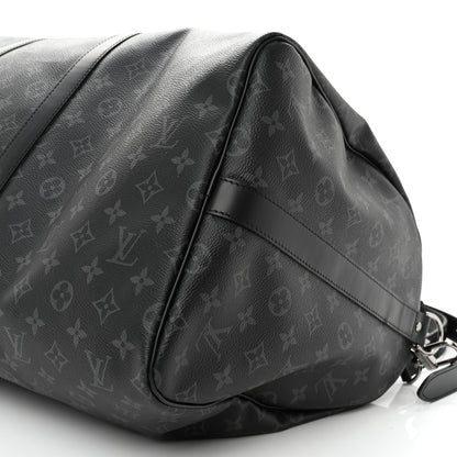 Louis Vuitton Monogram Eclipse Keepall Bandouliere 55 11 of 11