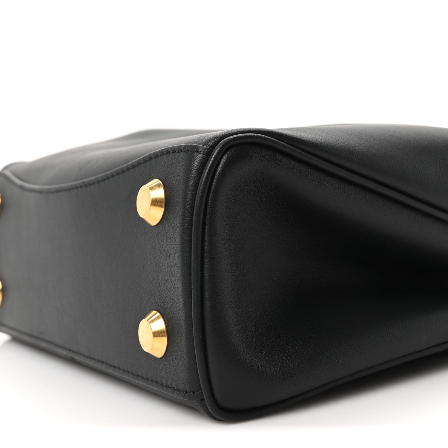 Balenciaga Natural Smooth Calfskin Mini Rodeo Top Handle Handbag Black 9 of 9