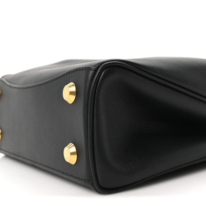 Balenciaga Natural Smooth Calfskin Mini Rodeo Top Handle Handbag Black 9 of 9