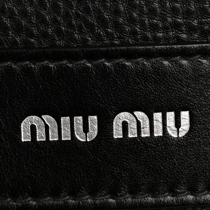 Miu Miu Vitello Daino Tote Black 7 of 15