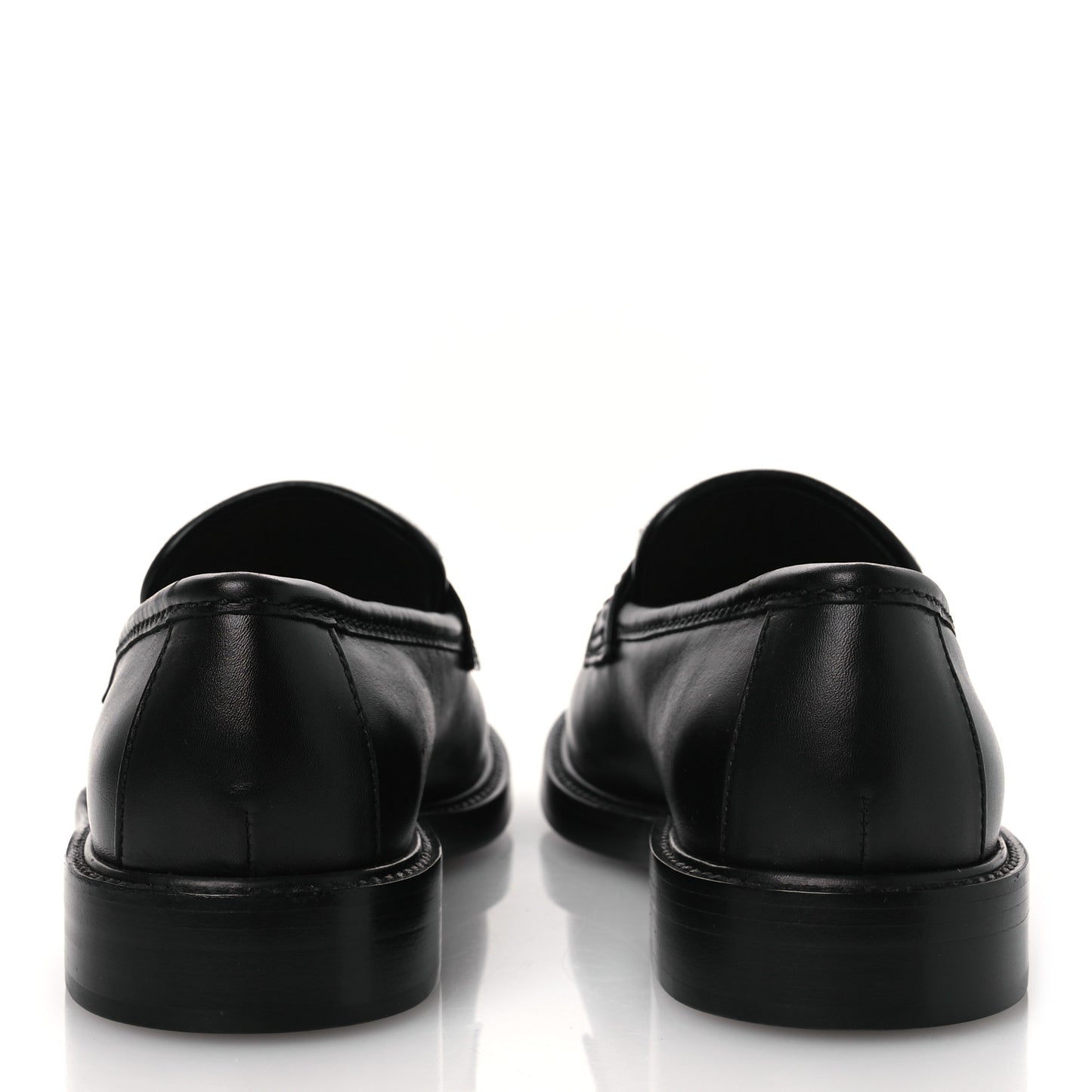 Calfskin Fabric Embroidered Quilted CC Loafers 37 Ivory Black