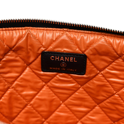 Chanel Denim Medium Deauville Cosmetic Blue Orange 7 of 9