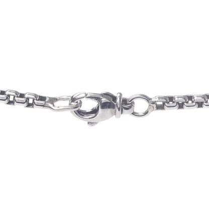 David Yurman Sterling Silver Pave Diamond Small Dog Tag Pendant Necklace 5 of 5