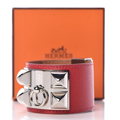 Hermes Epsom Collier de Chien CDC Bracelet S Rouge Casaque 7 of 7