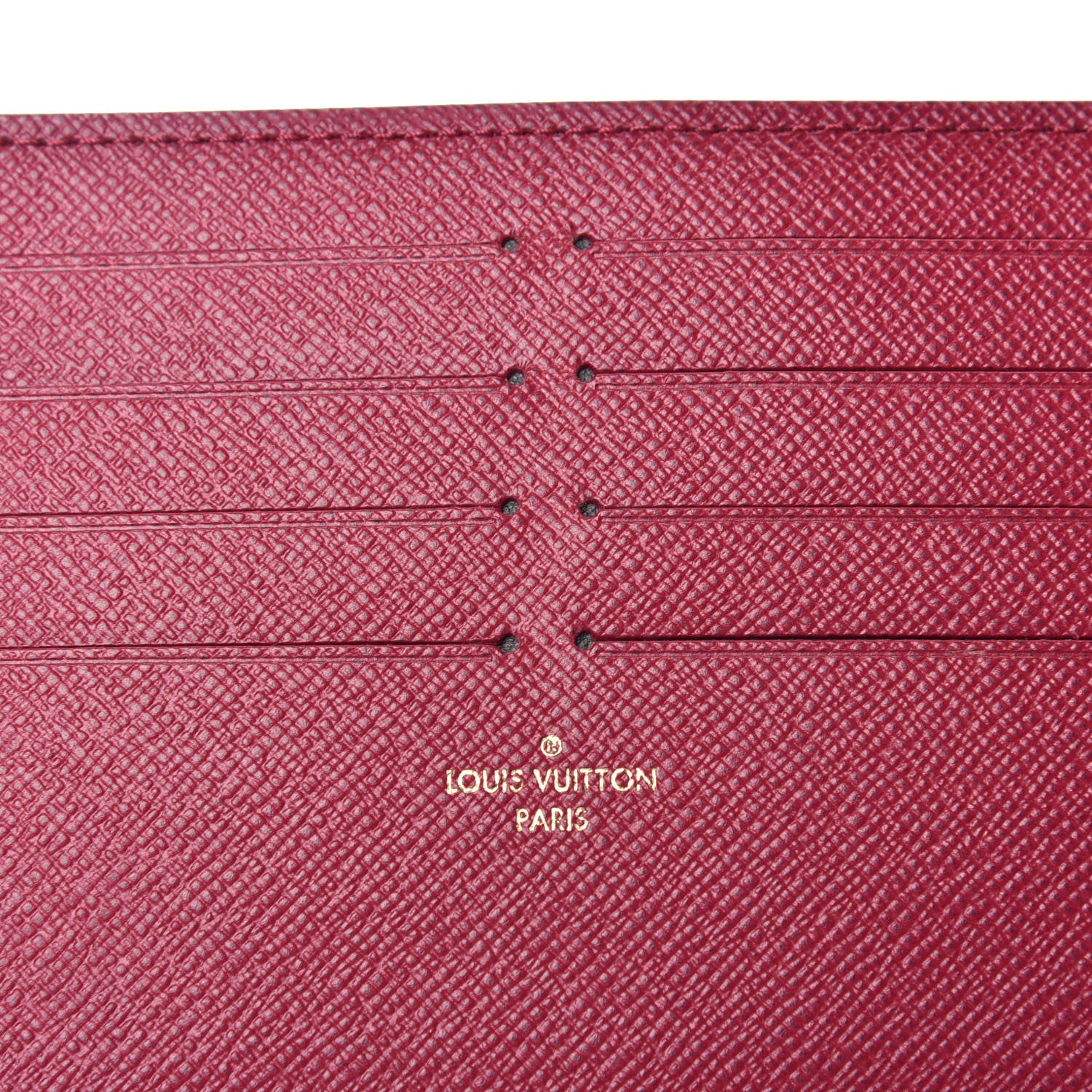 Louis Vuitton Calfskin Felicie Card Holder Insert Fuchsia 6 of 6