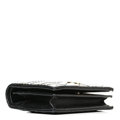 Gucci Calfskin Matelasse GG Marmont Card Case Wallet Black 3 of 9