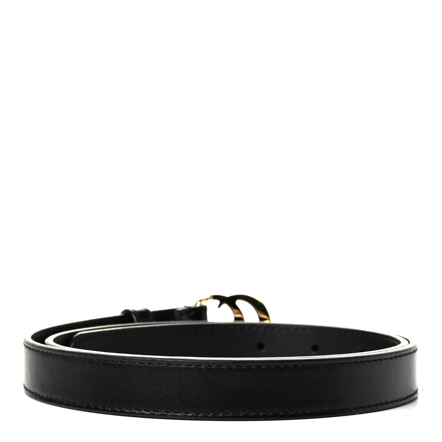 Gucci Plutone Calfskin Double G 20mm Belt 85 34 Black 2 of 3