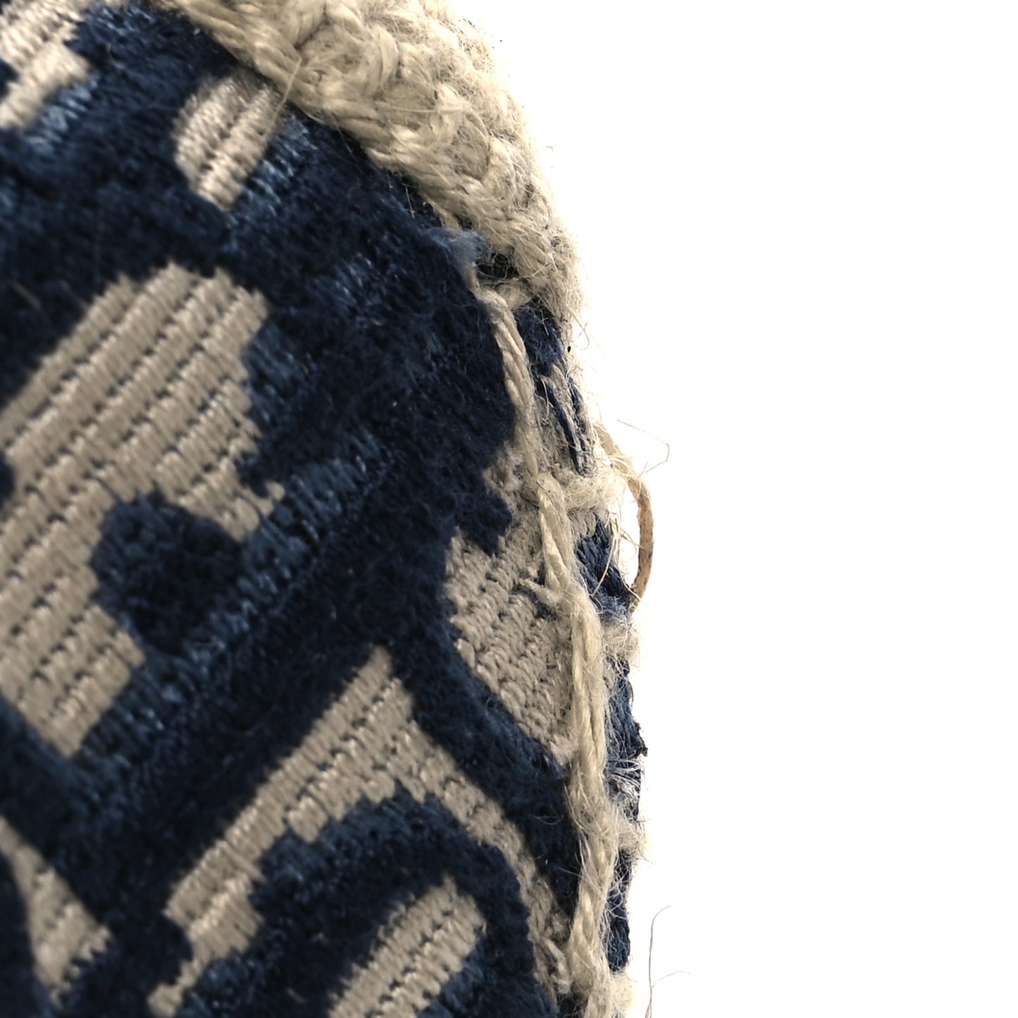 Oblique Embroidered Granville 15mm Espadrilles 40 Deep Blue