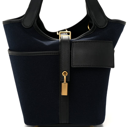 Hermes Toile Goeland Swift Cargo Picotin Lock 18 Caban Black 8 of 11