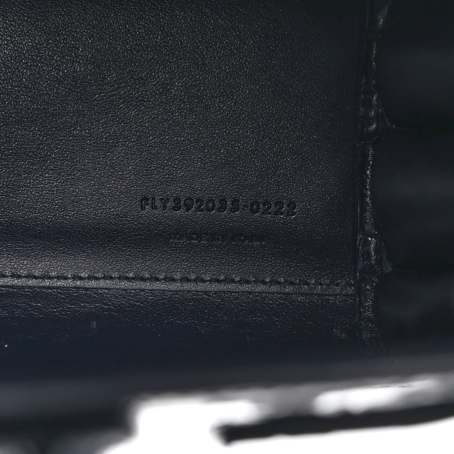 Calfskin Crocodile Embossed Nano Sac De Jour Deep Marine