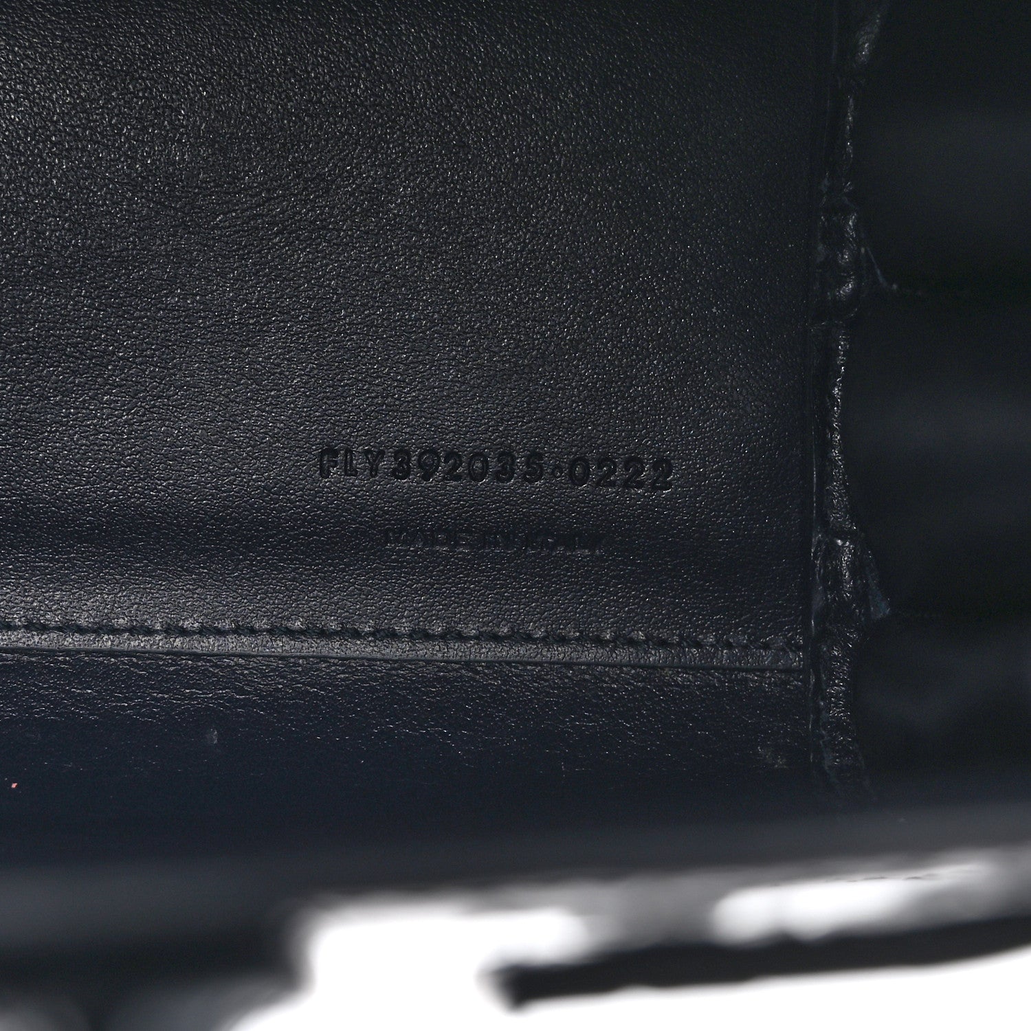 Saint Laurent Calfskin Crocodile Embossed Nano Sac De Jour Deep Marine 6 of 10