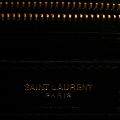 Saint Laurent Lambskin Quilted Toy Loulou Puffer Monogram Chain Satchel Jaune Pale 5 of 11