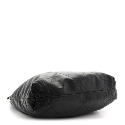 Chanel Shiny Calfskin Quilted Small Chanel 22 Black 5 of 11