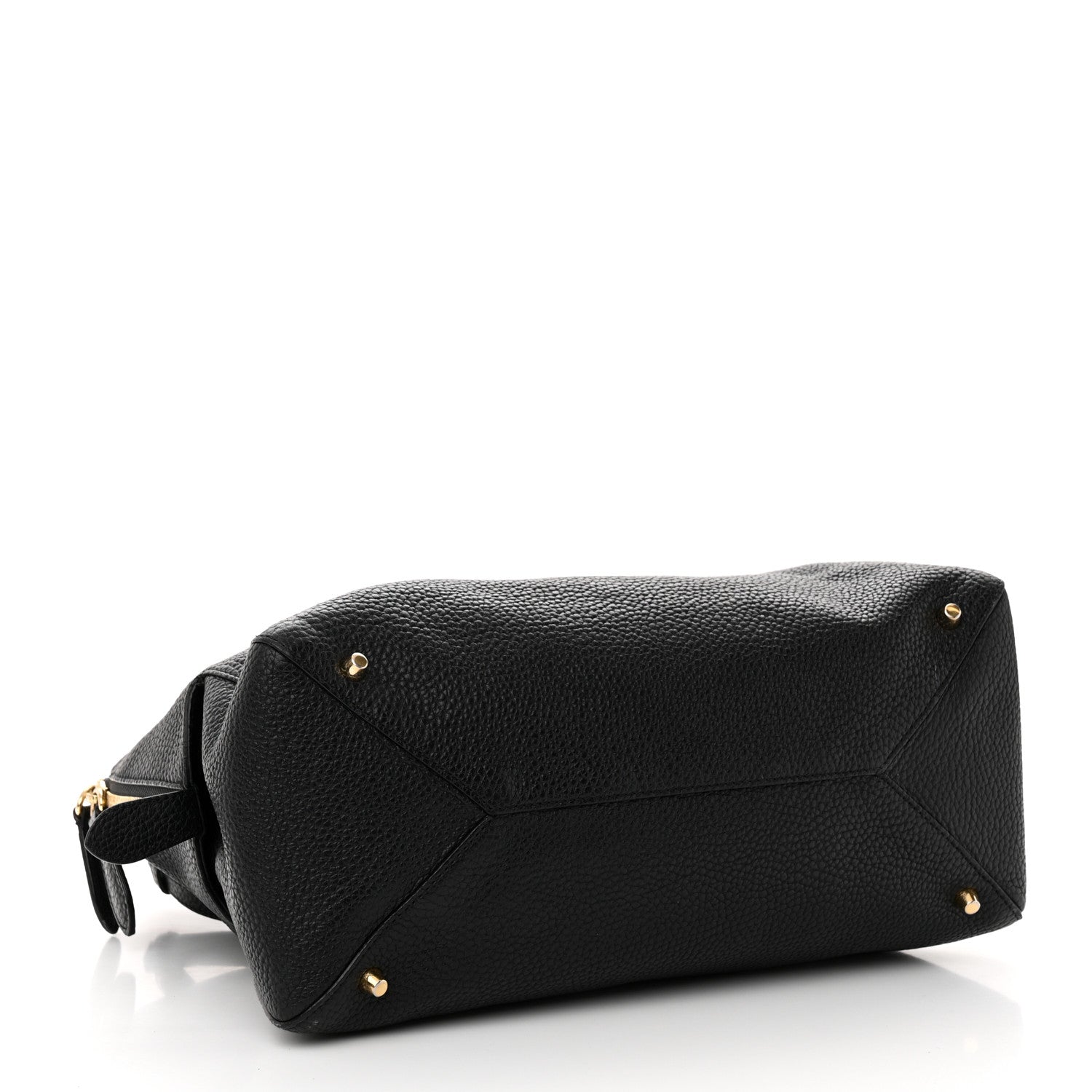Burberry London Grainy Calfskin Medium Greenwood Bowling Bag Black 4 of 16