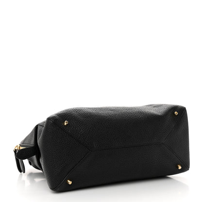 Burberry London Grainy Calfskin Medium Greenwood Bowling Bag Black 4 of 16