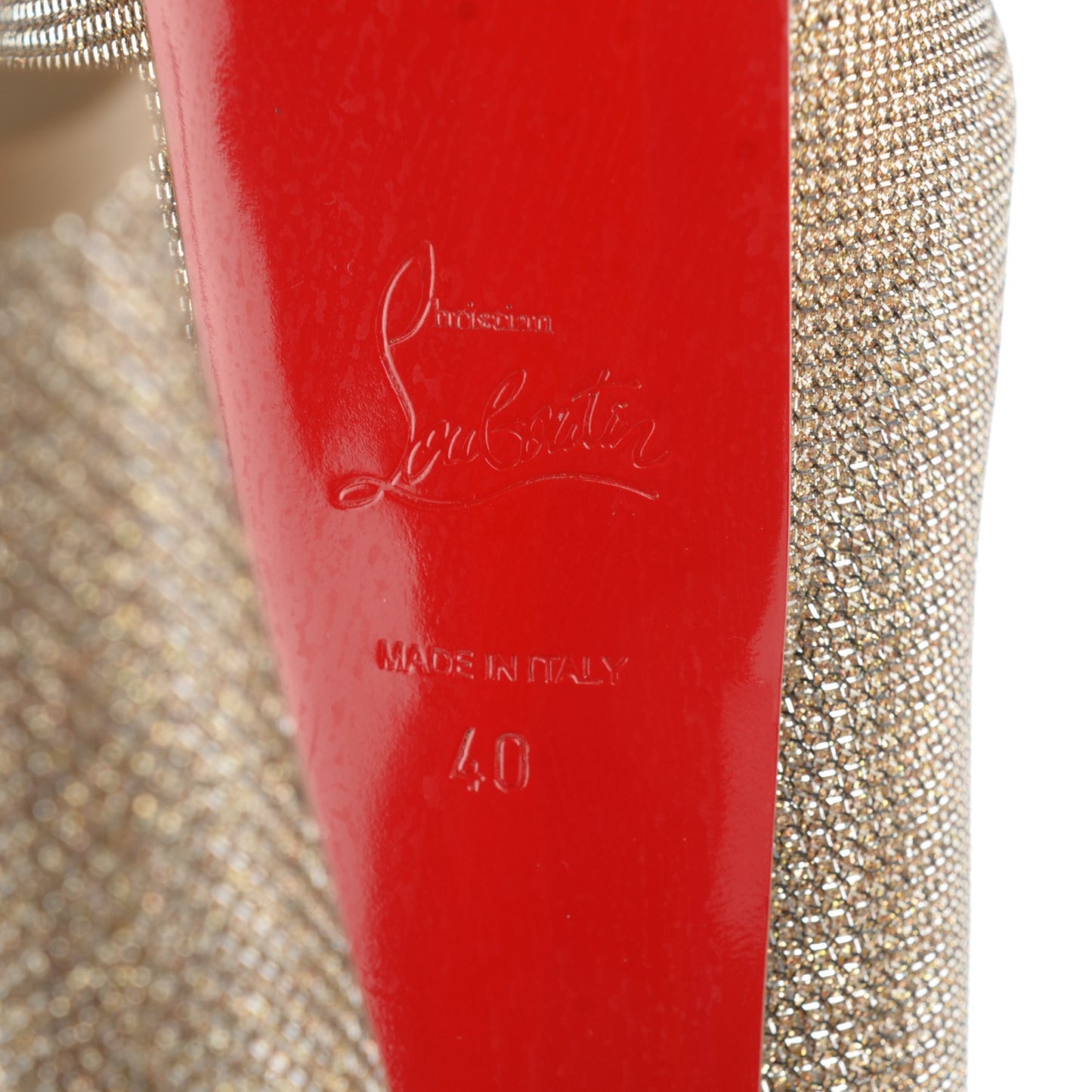 Glitter Fabric Altareva 160 Pumps 40 Gold