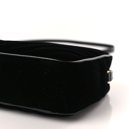 Saint Laurent Velvet Matelasse Monogram Lou Camera Bag Black 9 of 9