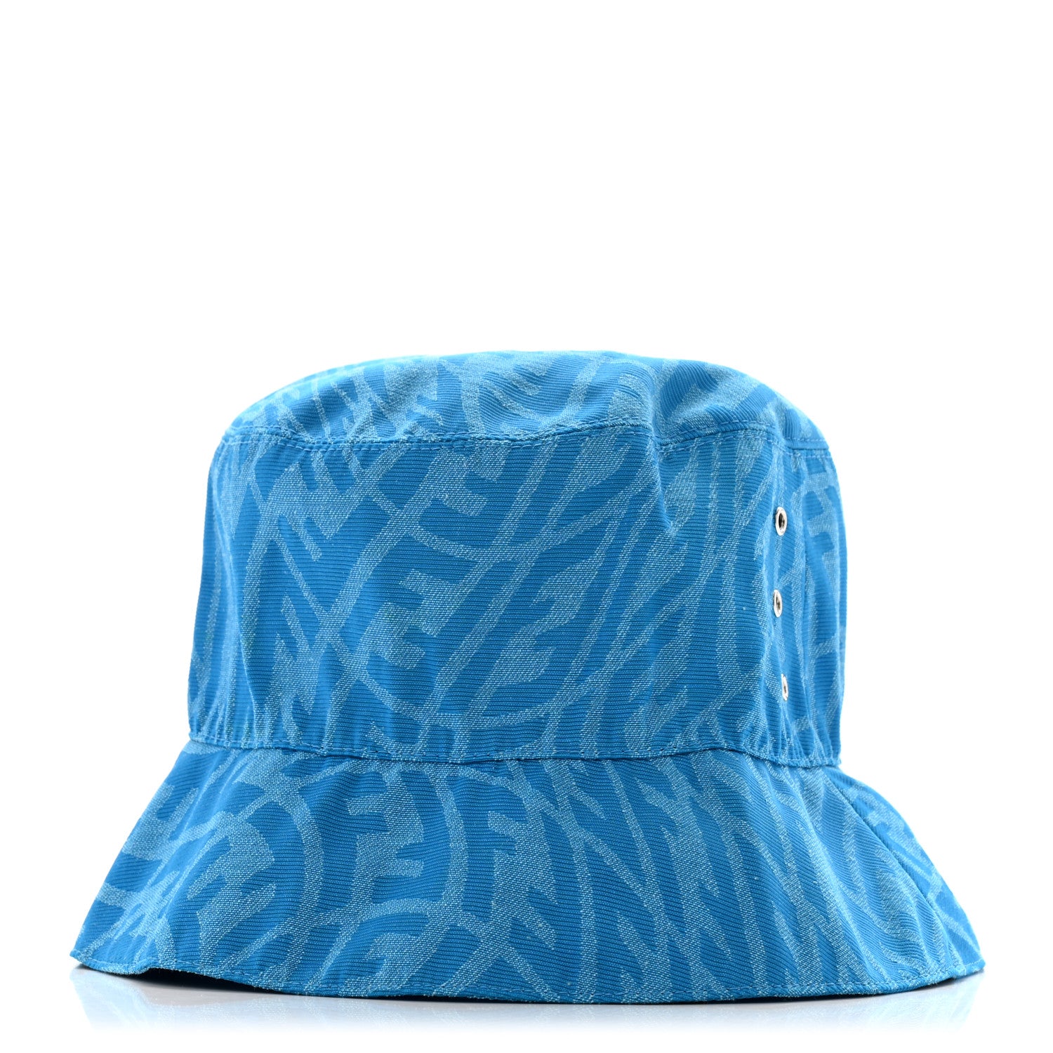 Fendi X SARA COLEMAN Canvas FF Vertigo Bucket Hat L Turquoise 1 of 8