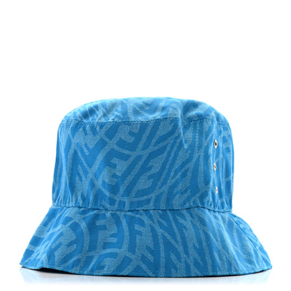 Fendi X SARA COLEMAN Canvas FF Vertigo Bucket Hat L Turquoise 1 of 8