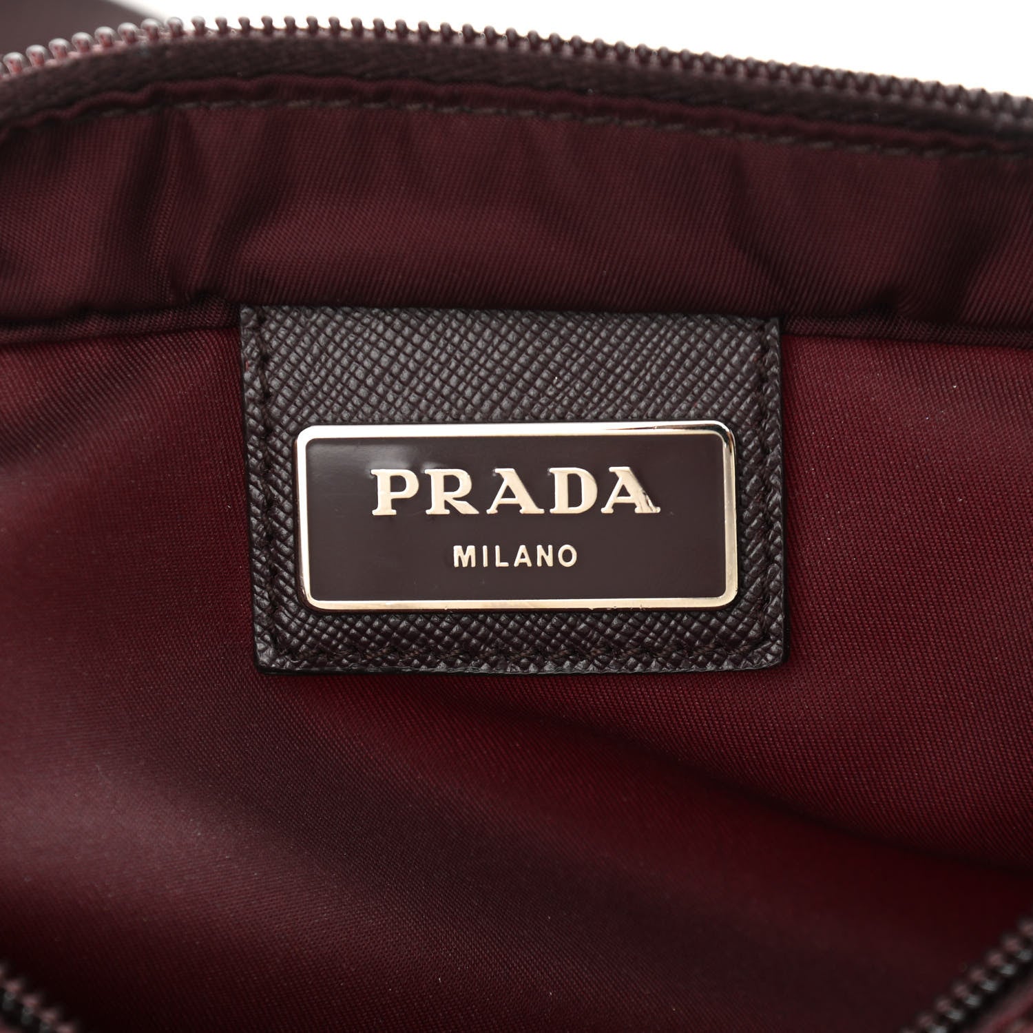 Prada Tessuto Nylon Small Flat Messenger Bag Granato 6 of 12