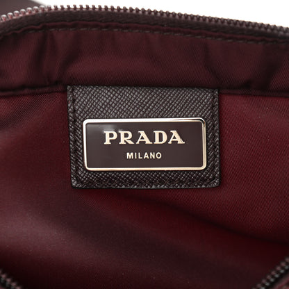 Prada Tessuto Nylon Small Flat Messenger Bag Granato 6 of 12