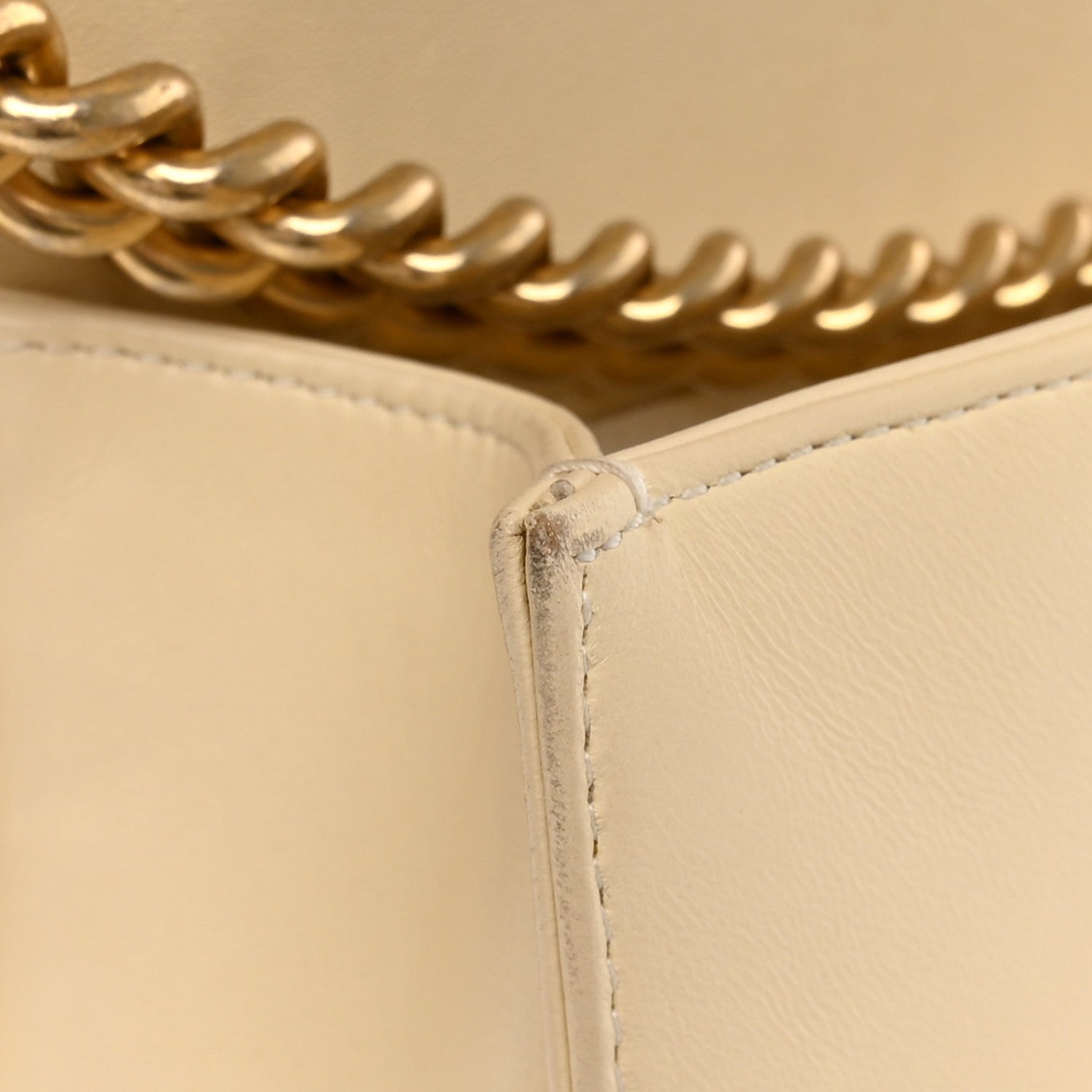 Chanel Lambskin Quilted Medium Boy Flap Light Beige 28 of 29