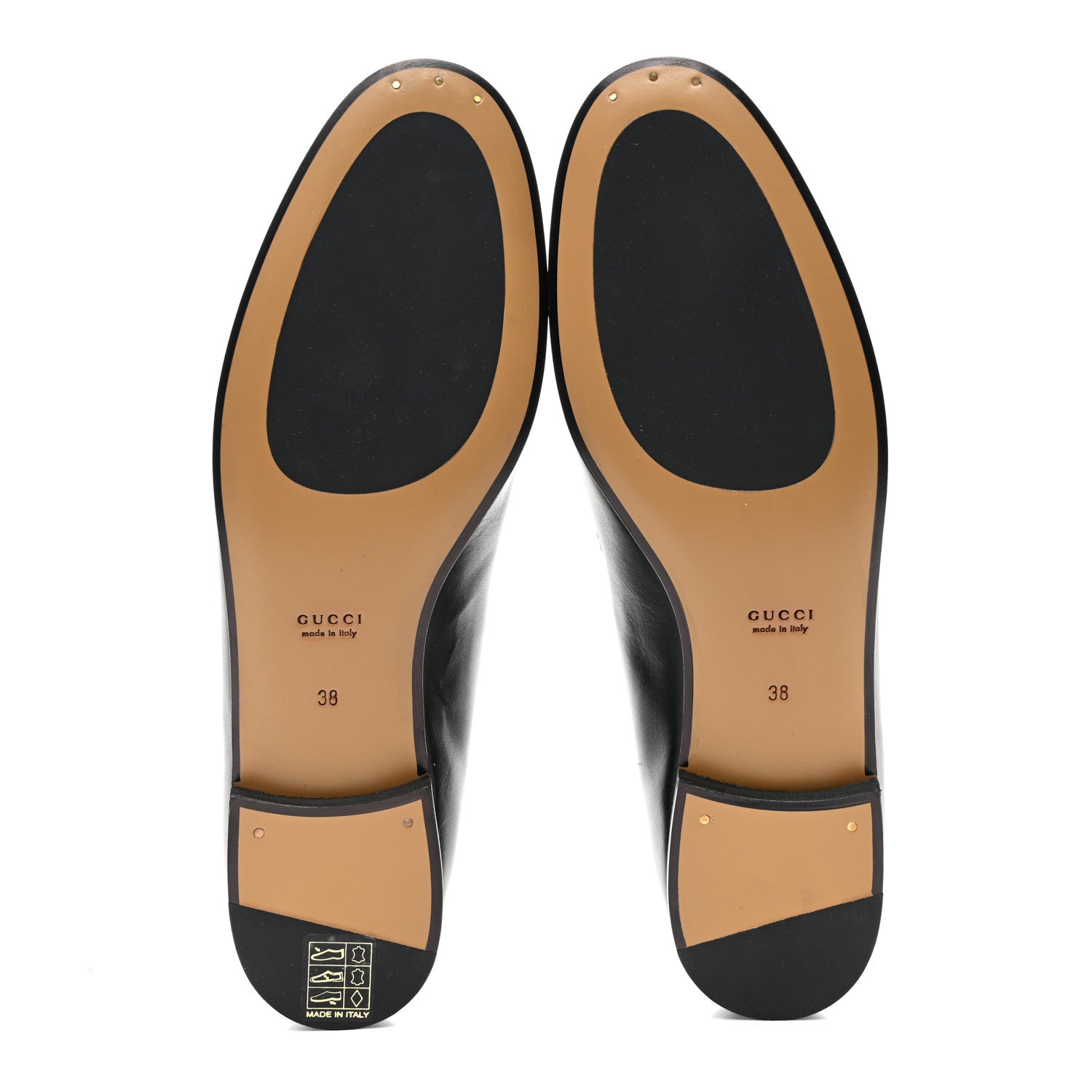 Gucci Calfskin Womens Jordaan Loafers 38 Black 5 of 9