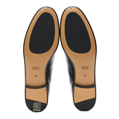 Gucci Calfskin Womens Jordaan Loafers 38 Black 5 of 9