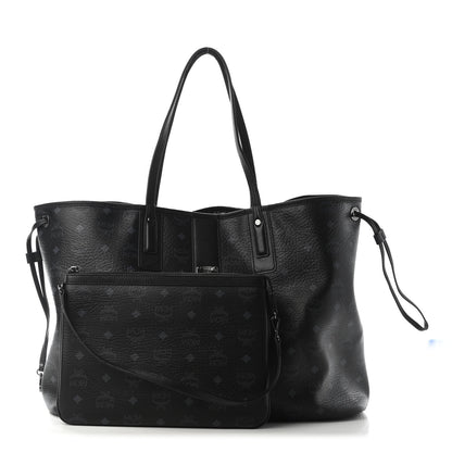 MCM Visetos Large Liz Reversible Shopper Tote Black 1 of 9