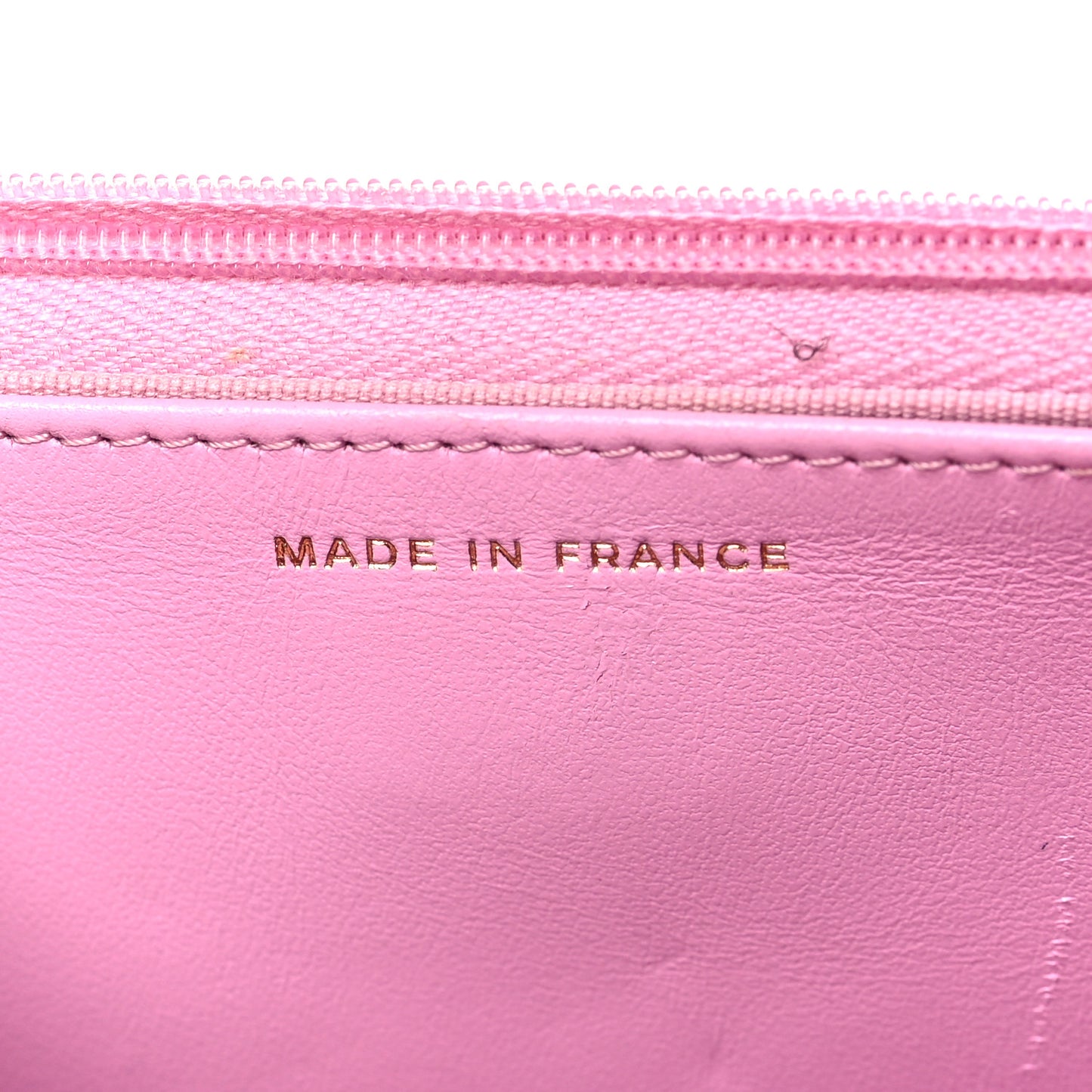 Caviar Quilted Wallet on Chain WOC Light Pink