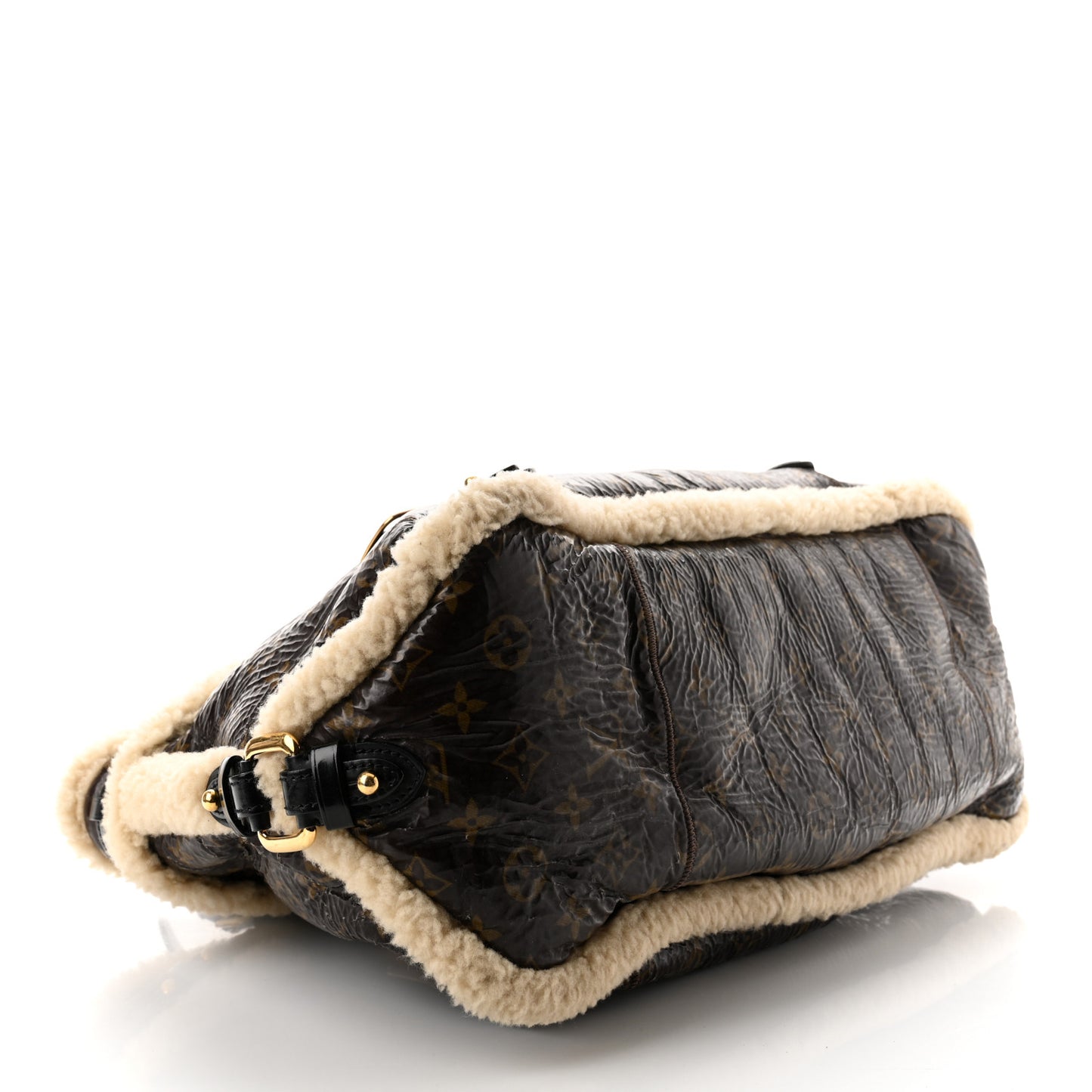 Patent Monogram Shearling Sac Thunder