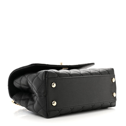 Chanel Caviar Quilted Mini Coco Handle Flap Black 4 of 11