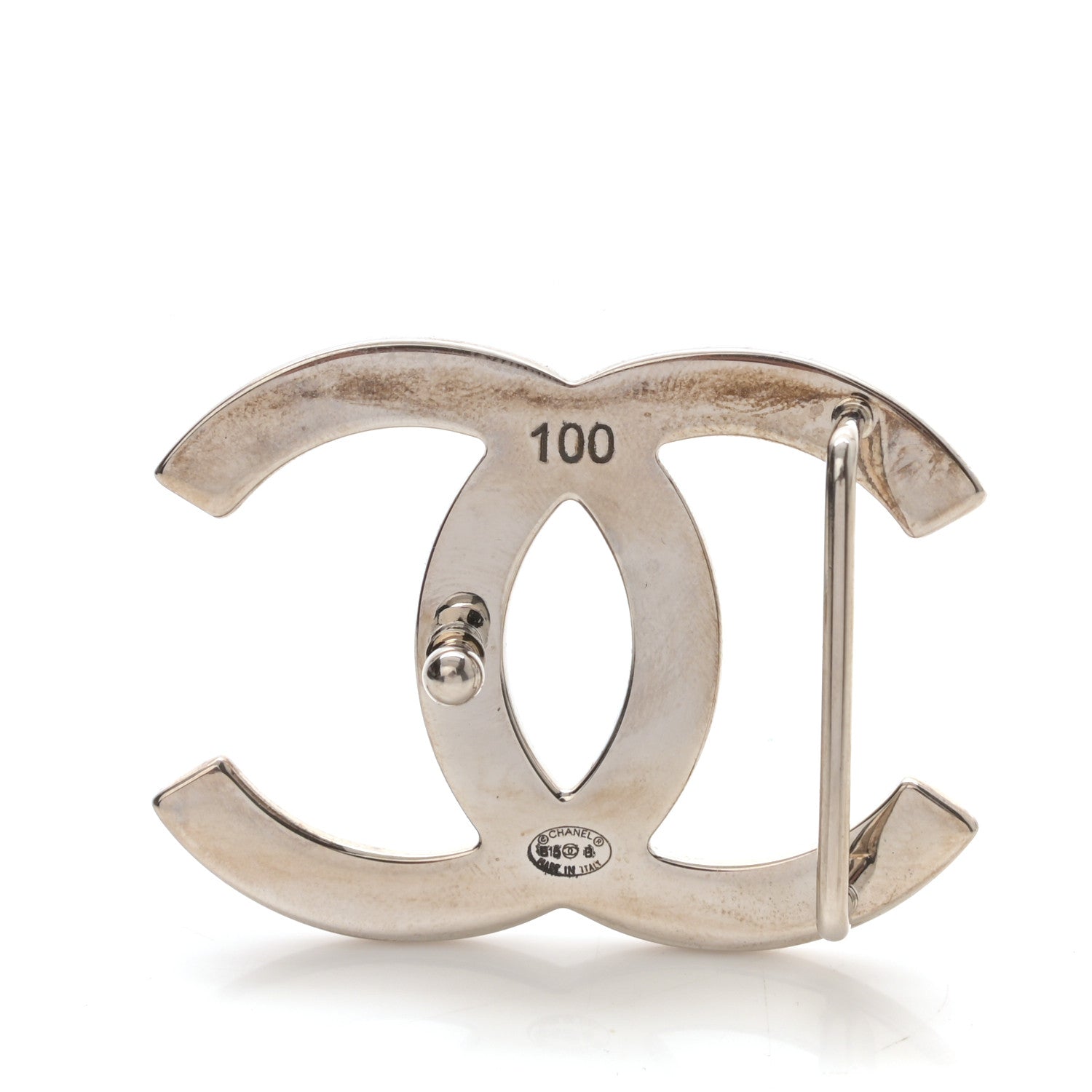 Chanel Patent Calfskin CC Reversible Belt 100 40 Black 5 of 5