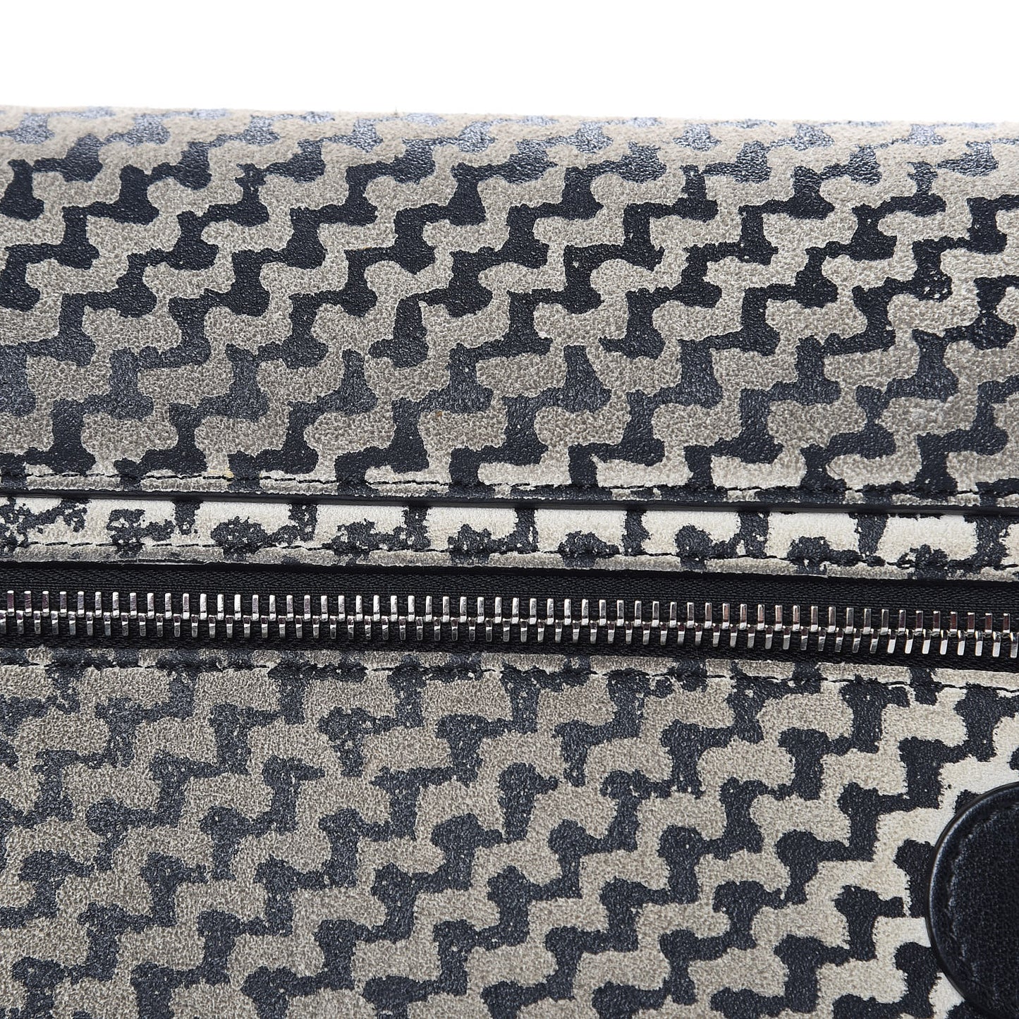 Suede Tweed Print Mini PS11 Classic Shoulder Bag Off White