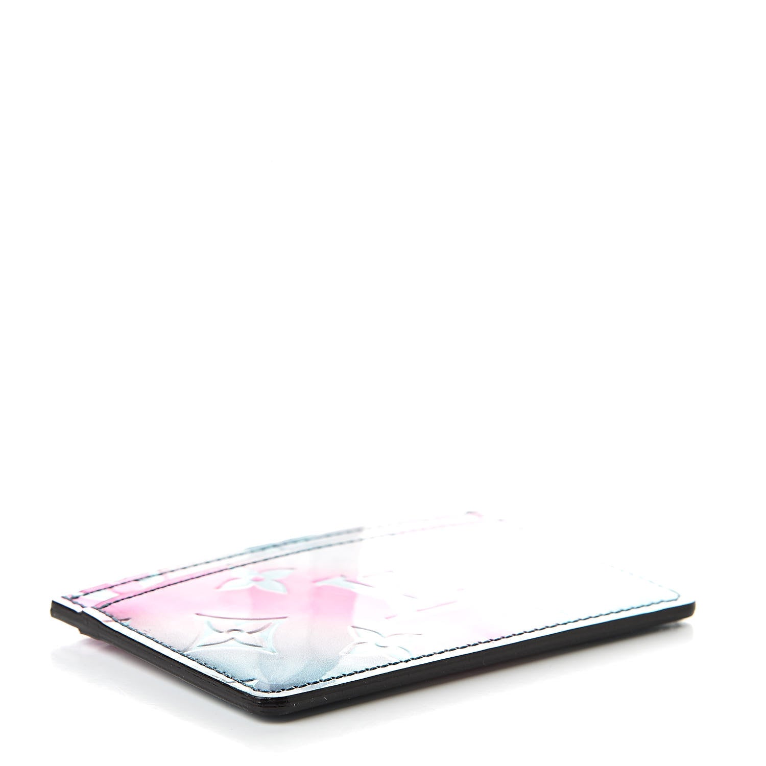 Louis Vuitton Metallic Vernis Card Holder Blue Pink 4 of 7