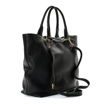 Prada Vitello Daino Shopping Tote Black 3 of 10