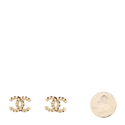 Chanel Metal Bead CC Earrings Gold 2 of 4