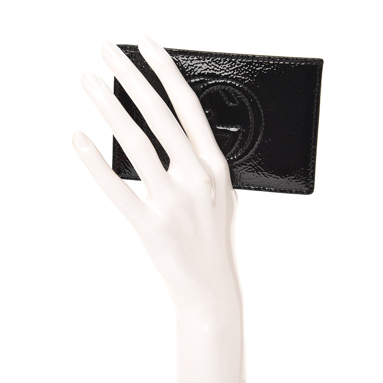 Gucci Patent Soho Envelope Card Case Black 2 of 7