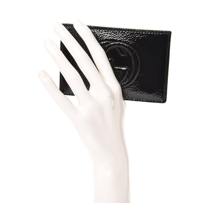 Gucci Patent Soho Envelope Card Case Black 2 of 7