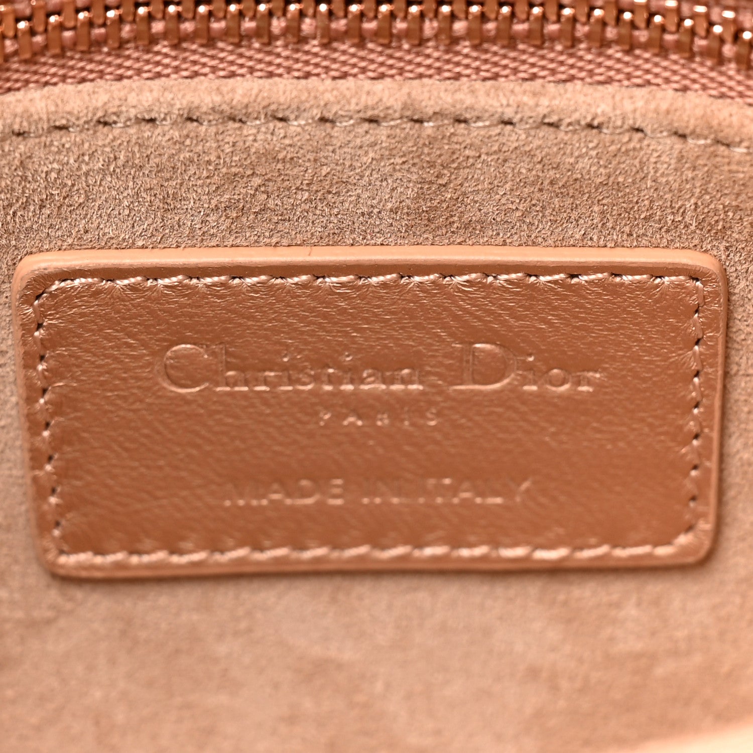 Christian Dior Iridescent Metallic Lambskin Cannage Mini Lady Dior Pink 6 of 12