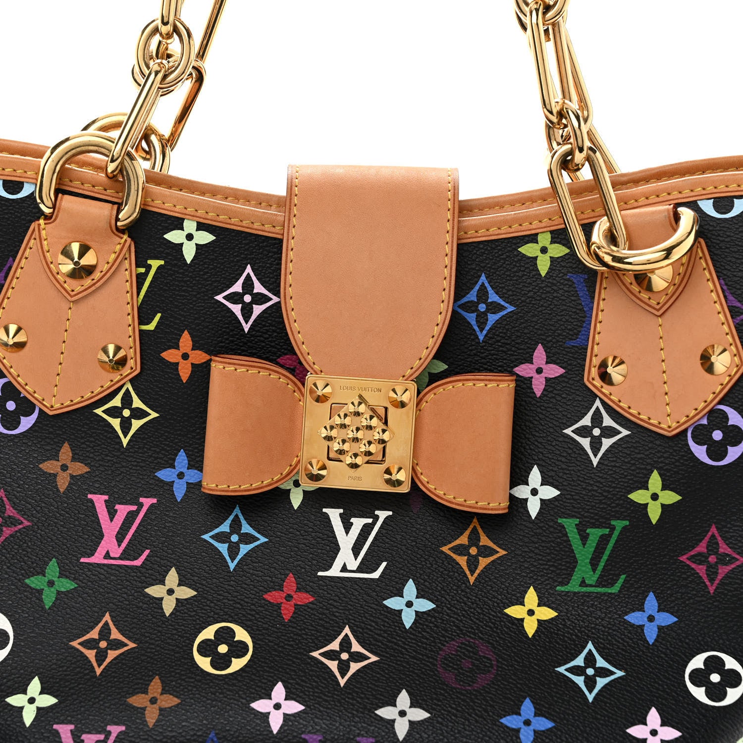 Louis Vuitton Monogram Multicolor Annie MM Black 7 of 9