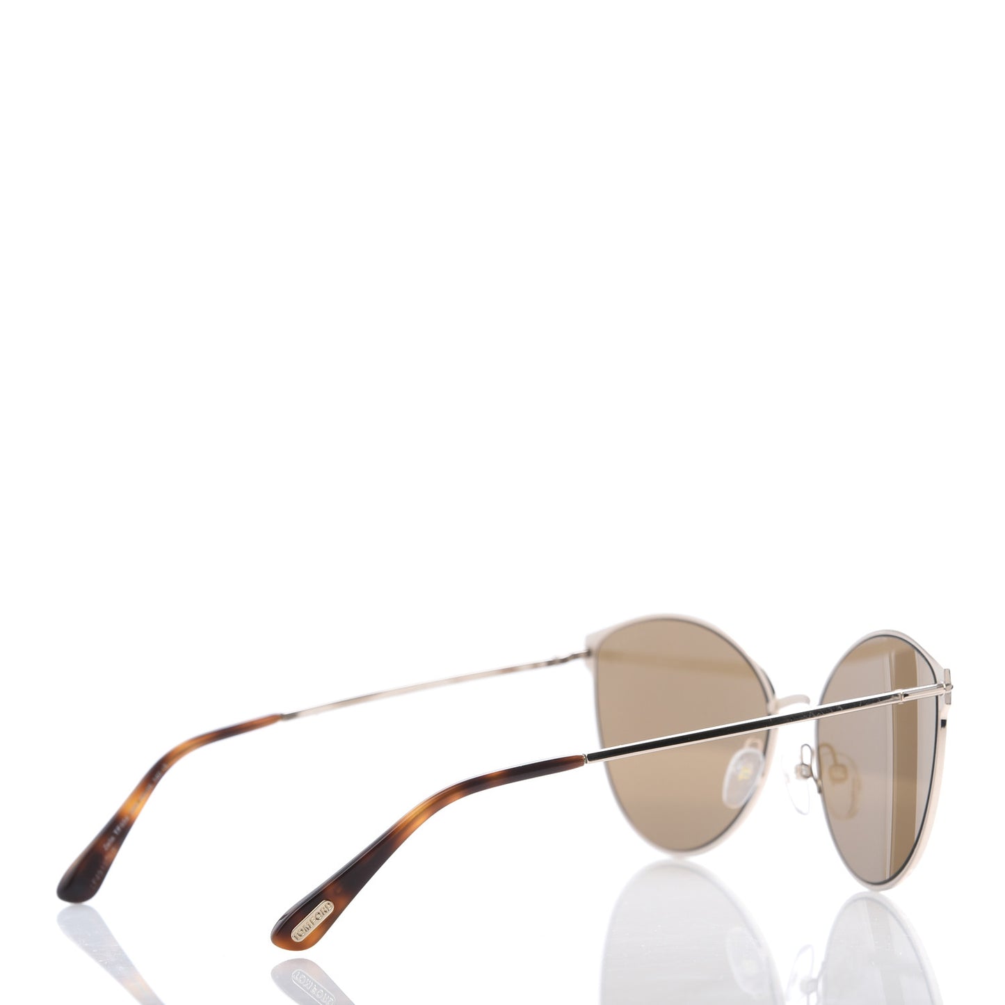 Metal Cat Eye Zeila Sunglasses TF654 Gold