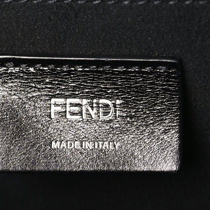Fendi Vitello Grace Light Logo Horizontal Box Crossbody Bag Black 6 of 9