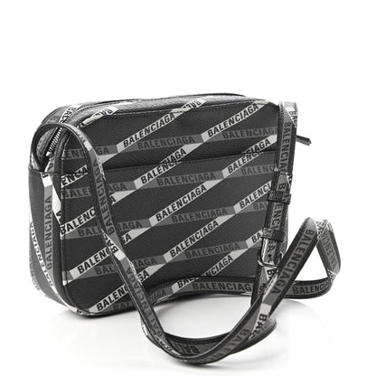 Balenciaga Coated Canvas Losange Monogram S Camera Bag Black Grey 3 of 10