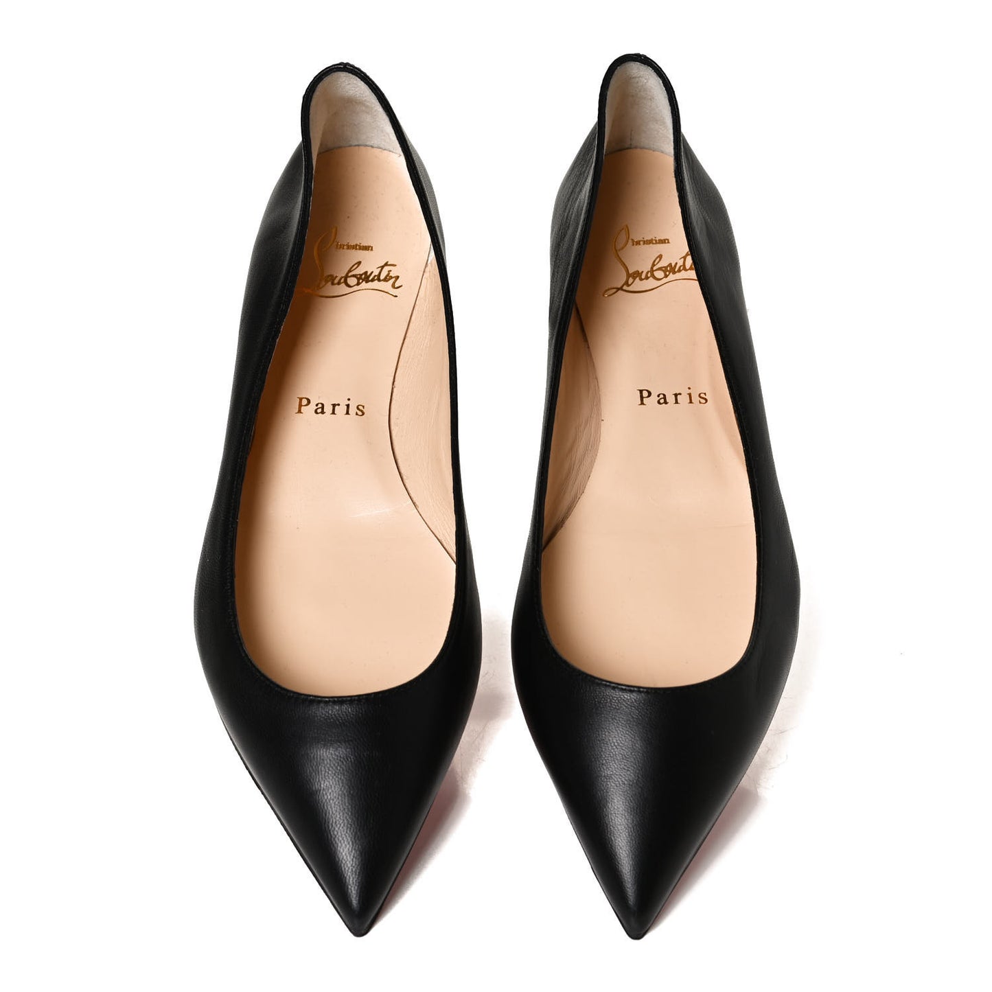 Shiny Nappa Ballalla Flats 36 Black