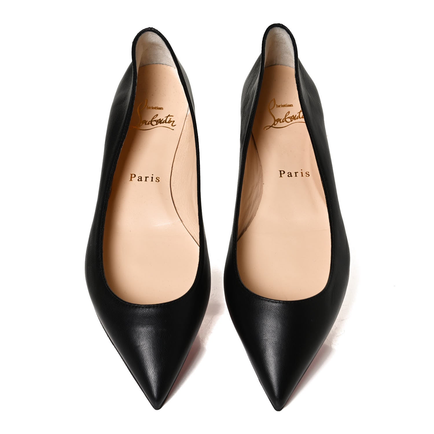 Christian Louboutin Shiny Nappa Ballalla Flats 36 Black 5 of 10