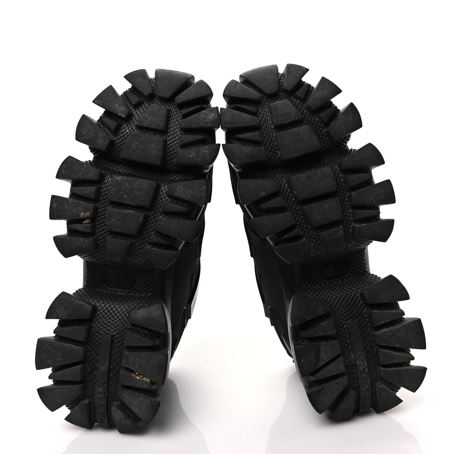 Prada Rubber Technical Knit Fabric Cloudbust Thunder Sneakers 35 Black 6 of 8